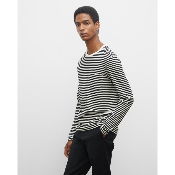 Club Monaco Striped Long Sleeve Williams Tee
