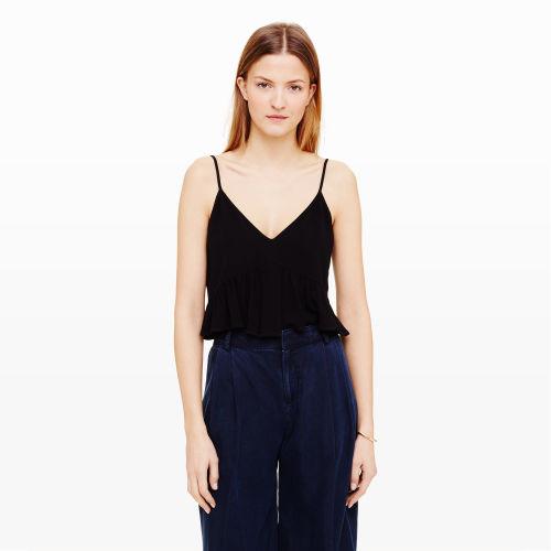 Club Monaco Color Black Kendyl Crop Top