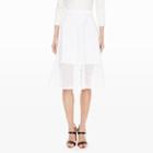 Club Monaco Color White Huette Eyelet Skirt In Size 6