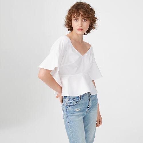 Club Monaco Color White Ulmera Top