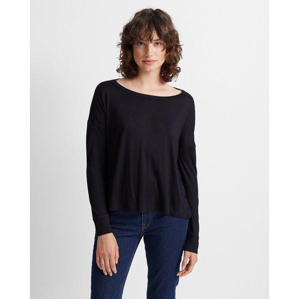 Club Monaco Black Nawallie Tee