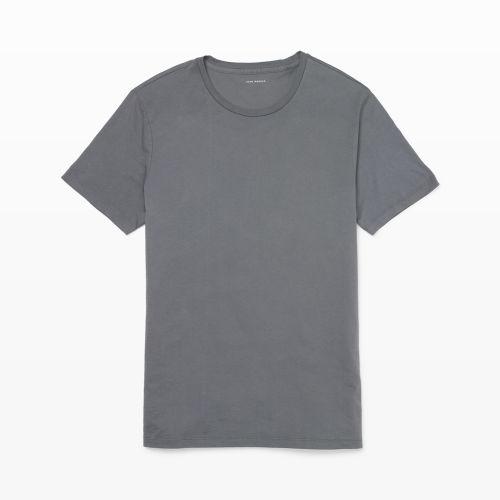 Club Monaco Color Grey Supima Cotton Crewneck Tee In Size Xl