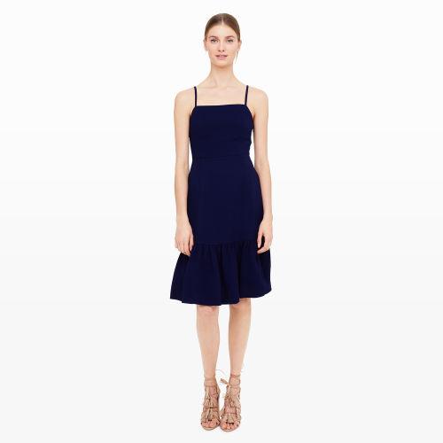 Club Monaco Color Blue Miija Ruffle-hem Dress