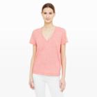 Club Monaco Color Red Heather Staray Linen Tee