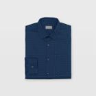 Club Monaco Color Blue Slim Geo Dot Dress Shirt