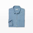 Club Monaco Color Blue Slim Denim Shirt