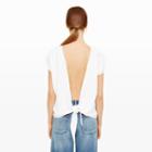 Club Monaco Color White Tyrena Tie-back Top