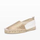 Club Monaco Color Brown Ryan Leather Espadrille In Size 38.5
