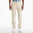 Club Monaco Color Khaki Grant Houndstooth Linen Pant