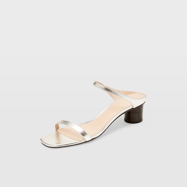 Club Monaco Metallic Marnee Leather Sandal