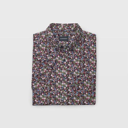 Club Monaco Color Pink Multi Short-sleeve Tiny Floral Shirt
