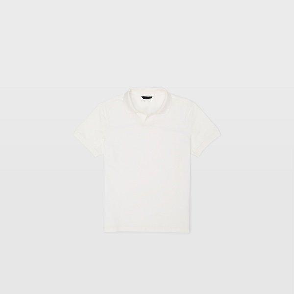 Club Monaco Blanc De Blanc Johnny Collar Polo
