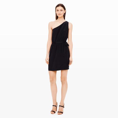 Club Monaco Color Black Logan Silk Dress