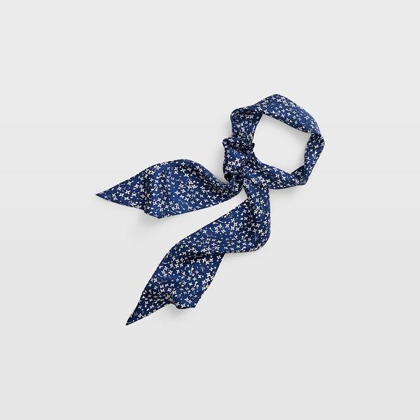 Club Monaco Aquamarine Marnee Silk Neck Scarf