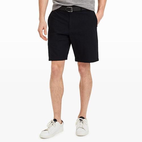 Club Monaco Color Black Maddox Seersucker Short
