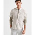 Club Monaco Short Sleeve Geometric Shirt