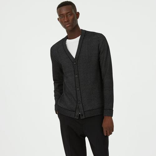 Club Monaco Color Black Birdseye Cardigan