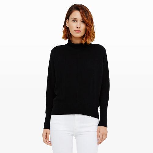 Club Monaco Color Black Eleesa Cashmere Turtleneck