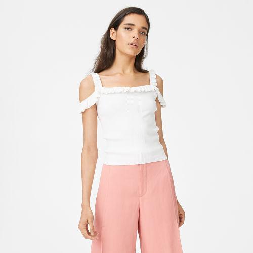 Club Monaco Color White Jesenia Sweater Tank