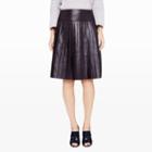 Club Monaco Color Brown Eleta Leather Skirt