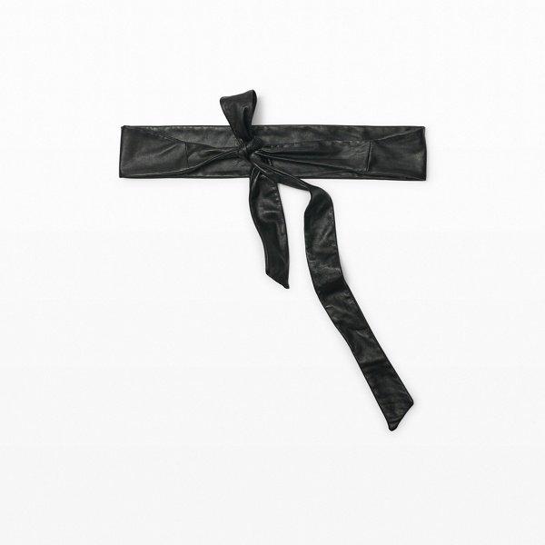 Club Monaco Black Abasi Leather Belt
