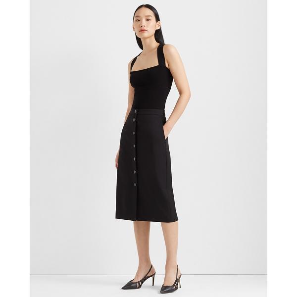 Club Monaco Accent Button Pencil Skirt