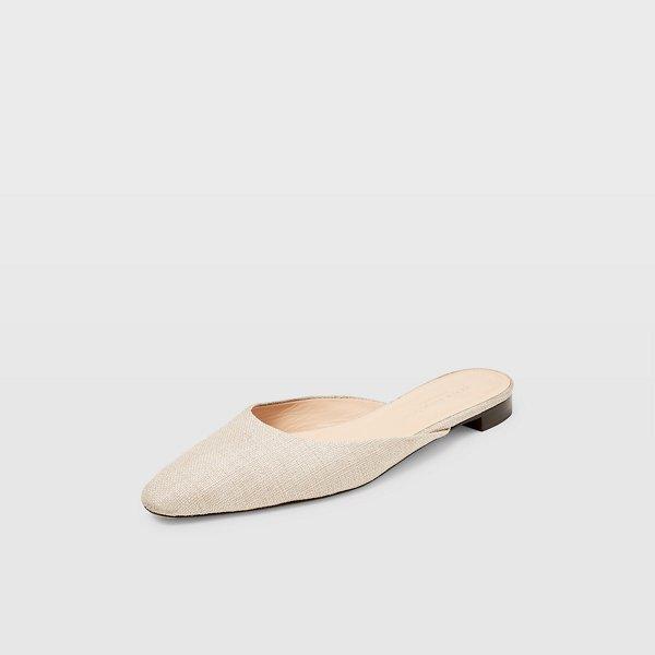 Club Monaco Natural Zaydie Linen Mule