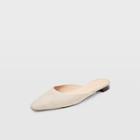 Club Monaco Natural Zaydie Linen Mule