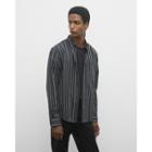Club Monaco Long Sleeve Slim Dobby Striped Shirt