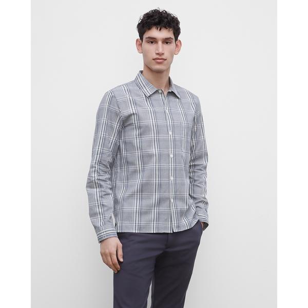 Club Monaco Long Sleeve Plaid Standard Shirt