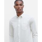 Club Monaco Long Sleeve Split Seam Striped Shirt