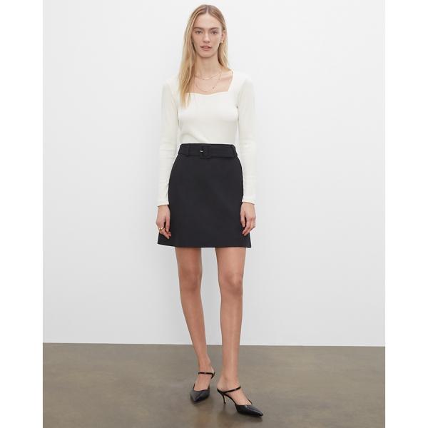 Club Monaco Belted Mini Skirt