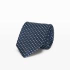 Club Monaco Color Blue Drake's Silk Dot Tie