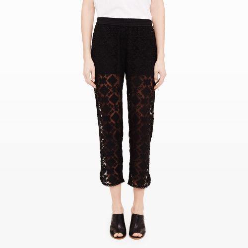 Club Monaco Color Black Terry Lace Pant