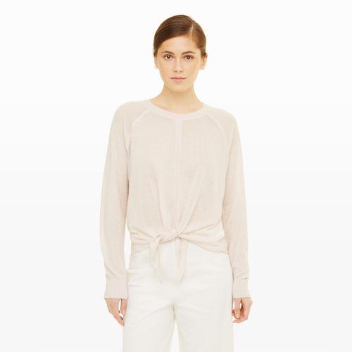 Club Monaco Color Pink Thanda Tie-front Cashmere