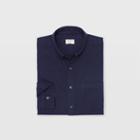 Club Monaco Color Blue Flannel Solid Shirt