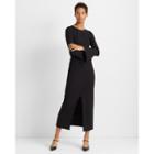 Club Monaco Black Slim Long Pencil Skirt