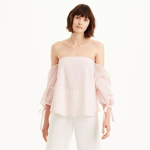 Club Monaco Color Pink Stripe Liki Top