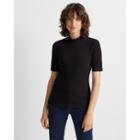 Club Monaco Mock Neck Short Sleeve Tee