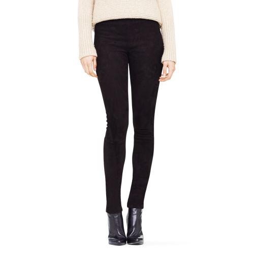 Cl Color Black Claudia Paneled Suede Legging