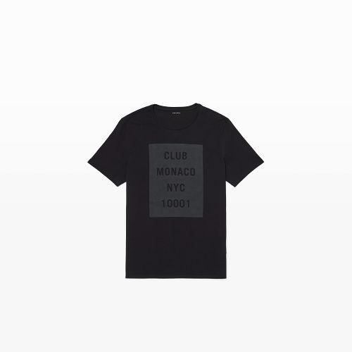 Club Monaco Color Black Cm Ny 10001 Tee