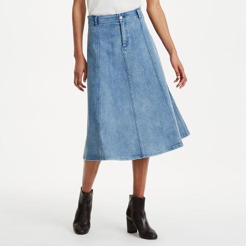 Club Monaco Color Blue Pirro Denim Skirt
