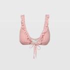 Club Monaco Color Red Solid & Striped Milly Top