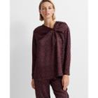 Club Monaco Eclipse Blue Twist Front Blouse