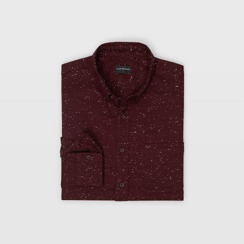 Club Monaco Color Pink Slim Solid Nep Shirt