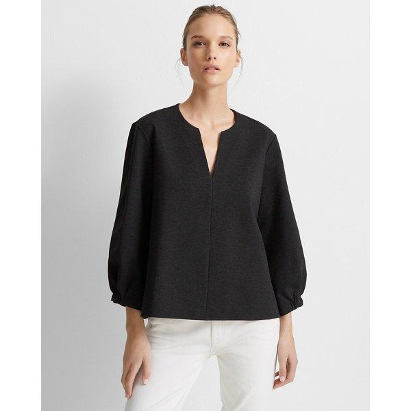 Club Monaco Charcoal Heather Full Sleeve Top