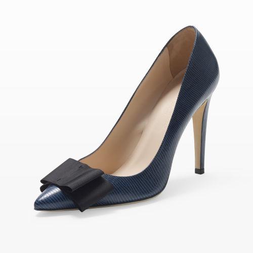 Club Monaco Color Blue Jamie Bow Pump In Size 38