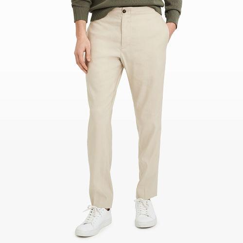 Club Monaco Color White Suffolk Drawstring Linen Pant