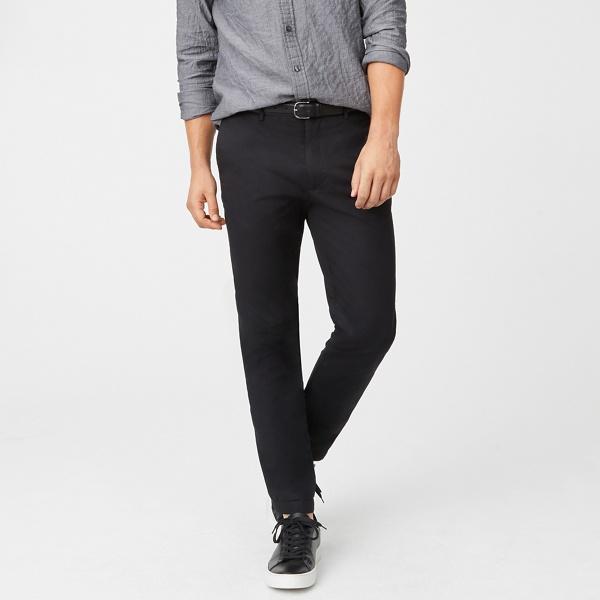 Club Monaco Black Connor Stretch Chino