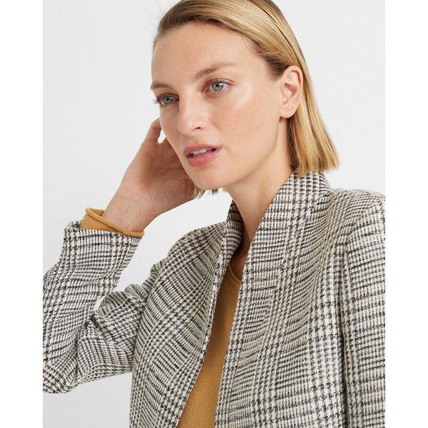 Club Monaco White Multi Textured Short Jacket